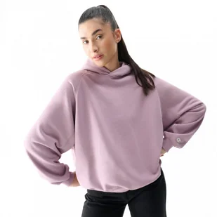 Damska bluza dresowa nierozpinana z kapturem Champion Hooded Sweatshirt - różowa - CHAMPION - Bluzy sportowe damskie - miniaturka - grafika 1