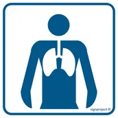 Systemy ekspozycyjne i znaki informacyjne - RE016 PULMONOLOGIA, PN - PŁYTA PCV 1MM; (300X300MM) - miniaturka - grafika 1