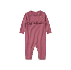 KOMBINEZON DZIANINOWY DLA NIEMOWLĄT ROZMIAR 86 12-18 MIESIĄCE RÓŻOWY