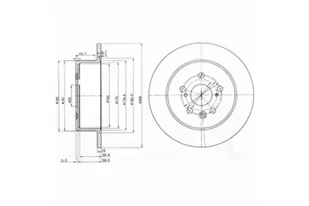 Delphi Tarcza hamulcowa BG3583 - Tarcze hamulcowe - miniaturka - grafika 1