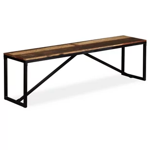 vidaXL Ławka z drewna odzyskanego 160x35x45 cm vidaXL - Ławki do przedpokoju - miniaturka - grafika 1
