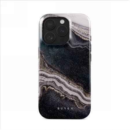 Etui Burga Tough MagSafe do iPhone 16 Pro czarno-szare