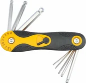 Klucze i nasadki - Vorel Klucze imbus 1,5-8mm, końcówki kuliste, cr-v, kpl. 8 szt. 56505 - miniaturka - grafika 1