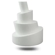 Manekiny wystawowe - MCE-Commerce Styropianowy tort, manekin na tort, Cake Dummy Wonky, 4-poziomowy, biały, Ø 20 cm, wysokość 30 cm - miniaturka - grafika 1