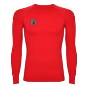 Koszulki sportowe męskie - Koszulka Termoaktywna Football Masters Czerwona M/L - miniaturka - grafika 1