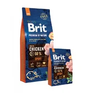 Sucha karma dla psów - Brit Premium By Nature Sport 15 kg - miniaturka - grafika 1