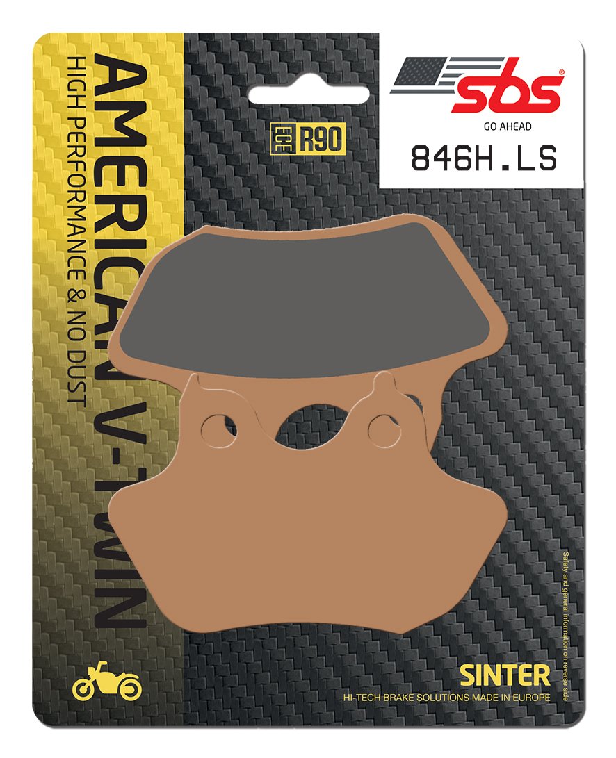 Klocki hamulcowe SBS 846H.LS Street High Performance Sinter do Harley Davidson FXDL Dyna Low Rider FXDCI EFI Super Glide Custom FXDB Street Bob FXDWGI Wide Year 2000 - 2019