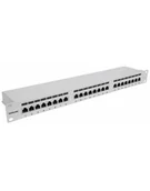Kable komputerowe i do monitorów - Intellinet patch panel 24 port cat6a ftp, szary - miniaturka - grafika 1