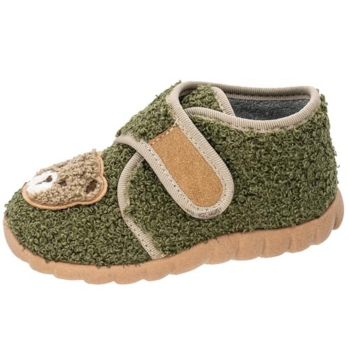 Fischer Unisex Baby Flexi kapcie domowe, oliwkowe, 21 EU, oliwkowy, 21 EU