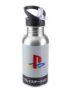 Akcesoria do Playstation - Butelka metalowa ze słomką PlayStation - Heritage - miniaturka - grafika 1