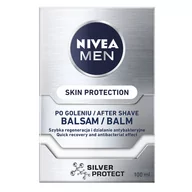 Balsamy po goleniu - Nivea Silver Protect balsam po goleniu antybakteryjny 100 ml - miniaturka - grafika 1