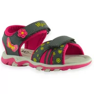 Buty dla dziewczynek - Sandałki sportowe dla dzieci Wojtyłko 23727 Fuksja - miniaturka - grafika 1