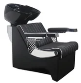 Myjki fryzjerskie - Myjnia myjka fryzjerska barberska do salonu fryzjerskiego barberskiego ruchoma misa ceramiczna armatura bateria słuchawka - miniaturka - grafika 1