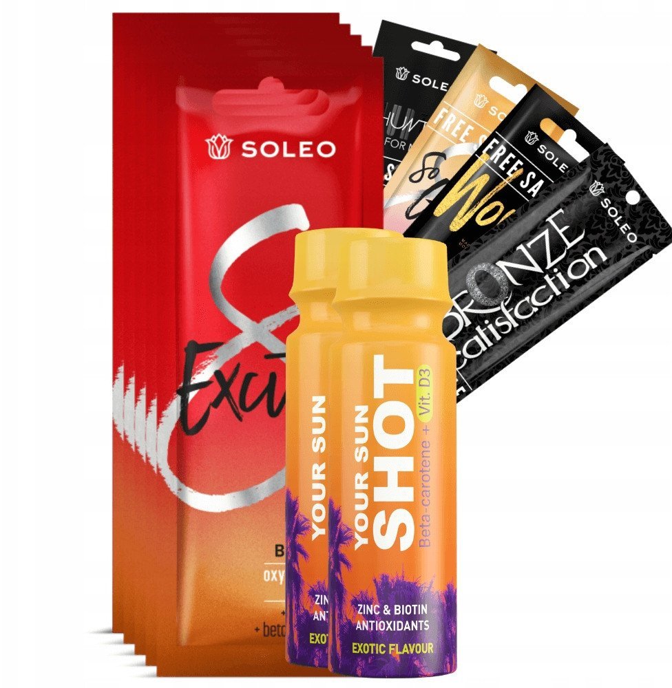 Soleo Excited 5x15ml Bronzer Rozgrzewający Z Efektem Tingle + Gratisy