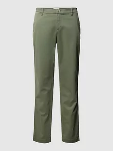 Chinosy o kroju slim fit z dodatkiem wiskozy model ‘OLAV’ - Spodnie męskie - miniaturka - grafika 1