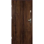 Drzwi zewnętrzne - Isoxa Drzwi zewnętrzne stalowe wejściowe Andromeda 68 orzechowe 90 lewe - miniaturka - grafika 1