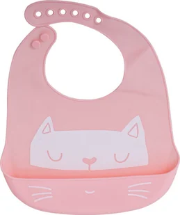 RoGer Baby Apron silicone Pink - Śliniaki i fartuszki - miniaturka - grafika 1
