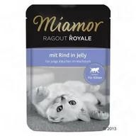 Mokra karma dla kotów - Miamor Ragout Royale Kitten smak wołowina saszetka 22x100g - miniaturka - grafika 1