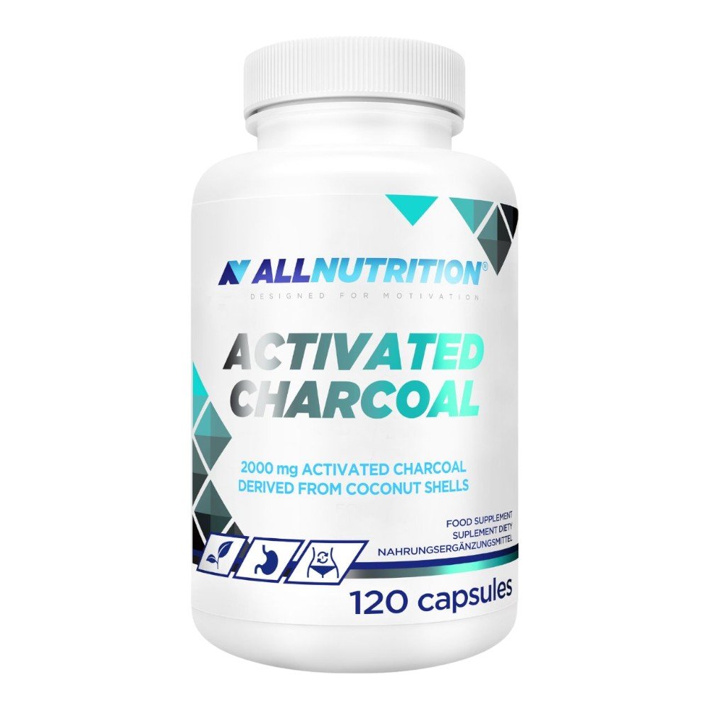 Allnutrition Activated Charcoal, Preparat na Dolegliwości Ukł. Trawiennego, Kapsułki
