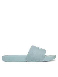 Calvin Klein Jeans Klapki Slide Monogram Wn YW0YW01835 Niebieski - Klapki i japonki damskie - miniaturka - grafika 1