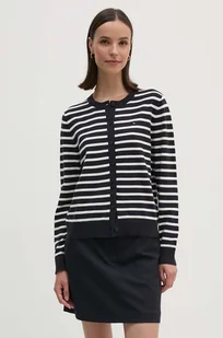 Tommy Hilfiger kardigan damski kolor granatowy lekki WW0WW42370 - Swetry damskie - miniaturka - grafika 1