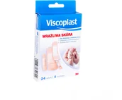 Apteczki i materiały opatrunkowe - 3M VISCOPLAST Viscoplast zestaw wraĹźliwa skĂłra x 24 szt 4 rozmiary) - miniaturka - grafika 1