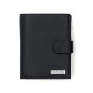 Portfele - Portfel Męski Skórzany Czarny Próchnik PM6 - miniaturka - grafika 1