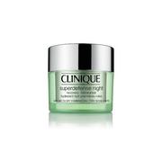 Kremy do twarzy - Clinique Superdefense Night Recovery Moisturizer 1/2 Very Dry To Dry Combination regenerujcy krem na noc 50ml - miniaturka - grafika 1