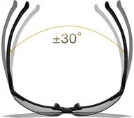 Okulary przeciwsłoneczne - INF Okulary przeciwsłoneczne fotochromowe Srebrny + Czarny - miniaturka - grafika 1