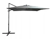 Parasole ogrodowe - Duży Solidny Rozkładany Regulowany Parasol Ogrodowy 250Cm Seattle C. Szary - miniaturka - grafika 1