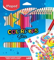 Przybory szkolne - Cx Dystrybucja Kredki trójkątne Color'Peps, 48 kolorów - miniaturka - grafika 1