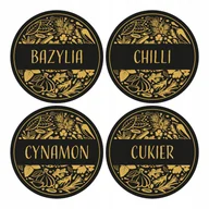 Etykiety do drukarek - Naklejki Etykiety Na Przyprawy Słoik 108szt. 35mm - miniaturka - grafika 1