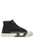 Trampki męskie - Diesel Trampki High-Top Y03505PR012 HA688 Czarny - miniaturka - grafika 1
