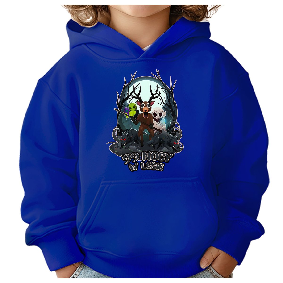 BLUZA DZIECIĘCA Z KAPTUREM 99 NOCY W LESIE ROBLOX 110-116 PREZENT