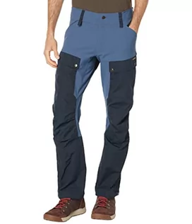 Spodnie męskie - Fjallraven męskie spodnie sportowe Keb Trousers M Long, niebieski, 48 - grafika 1