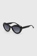 Okulary przeciwsłoneczne - Moschino okulary przeciwsłoneczne damskie kolor czarny - miniaturka - grafika 1