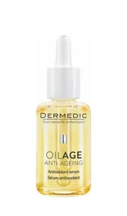 Dermedic Oilage Serum antyoksydacyjne 30ml + Dermedic Hydrain 3 płyn micelarny H2O 100ml GRATIS - Płyny micelarne - miniaturka - grafika 1