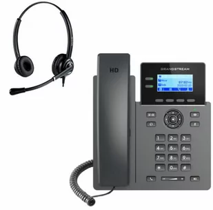 Telefon VoIP z słuchawką call center Grandstream GRP 2602P + Platora Pro-D - Telefonia VoIP - miniaturka - grafika 1