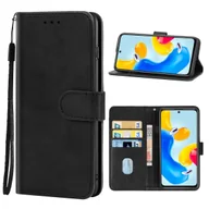 Etui i futerały do telefonów - Pokrowiec König Design kompatybilny z etui na telefon komórkowy Xiaomi Redmi Note 11S 5G ze skóry syntetycznej - Etui na telefon komórkowy czarne - miniaturka - grafika 1