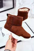 Botki damskie - Dziecięce Botki Big Star Śniegowce Camel GG374086-33 - miniaturka - grafika 1