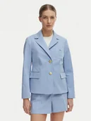 Marynarki i żakiety damskie - Tommy Hilfiger Marynarka WW0WW47179 Niebieski Slim Fit - miniaturka - grafika 1