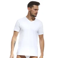 Koszulki męskie - Koszulka Authentic 201 New biała Cornette-5XL - miniaturka - grafika 1