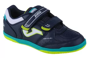 Joma Top Flex Jr 2303 IN TPJW2303INV, dla chłopca, buty halowe - halówki, Granatowy - Piłka nożna - miniaturka - grafika 1