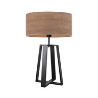 Lampy stojące - Czarna lampa stołowa w stylu skandynawskim THOR ECO - miniaturka - grafika 1
