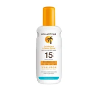 Balsamy i kremy do opalania - KOLASTYNA EMULSJA DO OPALANIA W SPRAYU SPF15 200ML - miniaturka - grafika 1