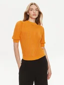 Swetry damskie - Morgan Sweter 231-MOUSSA Pomarańczowy Regular Fit - miniaturka - grafika 1