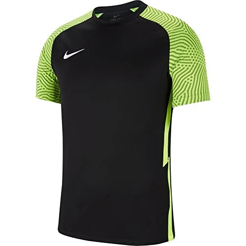 Nike Męski T-shirt Dri-fit Strike II czarny czarny/wolt/biały. S
