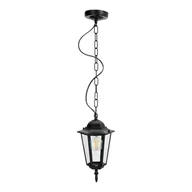 Lampy ogrodowe - Lampa ogrodowa WISZĄCA czarna ZEWNĘTRZNA latarnia IP54 stylowa E27 - miniaturka - grafika 1