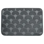 Dywaniki łazienkowe - Dywanik łazienkowy Milano 40 x 60 cm szary - miniaturka - grafika 1