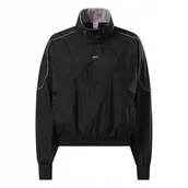 Kurtki damskie - REEBOK- KURTKA ORTALIONOWA DAMSKA - CL HERITAGE COVERUP HG1176 czarna - Reebok - miniaturka - grafika 1